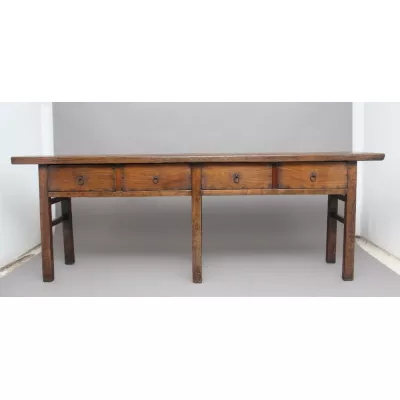 Toller chinesischer antiker Ulmen Beistelltisch ca 1880