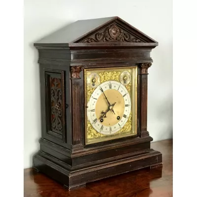 Feine Antike Deutsche Edwardianische Kaminuhr ca. 1900