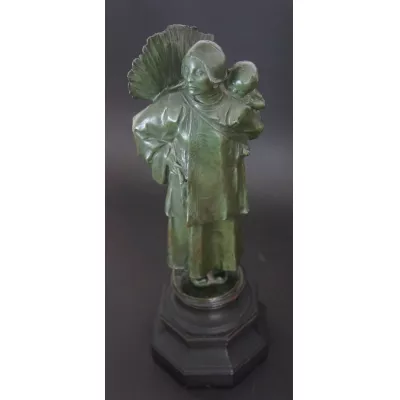 Feine Englische Bronze C.l. Hartwell "Ein Verbündeter" antik ca. 1920