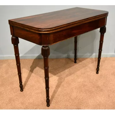 Erstklassiger Englischer Regency Palisander Kartentisch antik ca. 1820