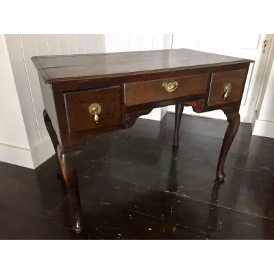 Edler Antiker Georgianischer Eichen Schreibtisch ca. 18. JH