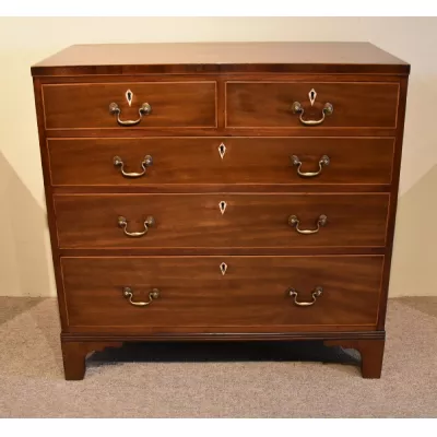 Original antike Sheraton Mahagoni Kommode englisch 18. Jh