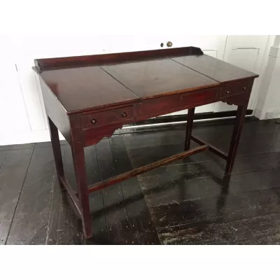 Großer original antiker Schreibtisch Mahagoni Buche englisch 19. Jh