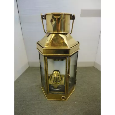 Antike Messing Schiffslaterne Lampe englisch Bulpitt & Söhne 1920
