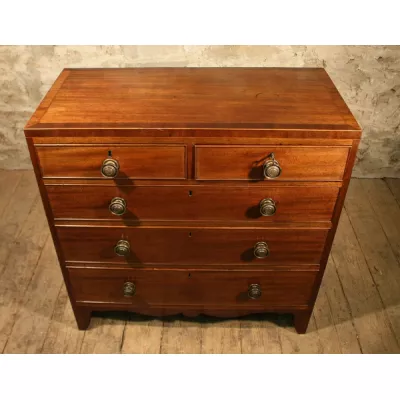 Original Antike Englische Mahagoni Kommode ca. 1850