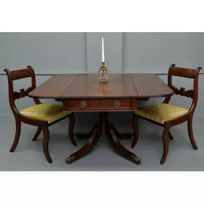 Original Antiker Englischer Regency Mahagoni ausziehbarer Esstisch ca. 1820