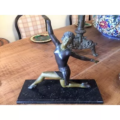 Wunderschöne Antike Französisiche Bronze Molins Balleste Tänzerin ca. 1920
