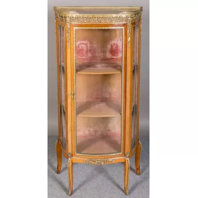 Französische Antike Mahagoni Vitrine ca. 1900