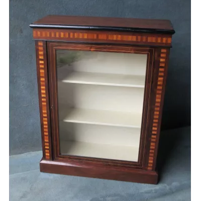 Original englische viktorianische Palisander Vitrine antik ca 1860