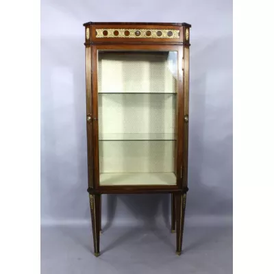 Original schwedische Mahagoni Vitrine antik ca 1900