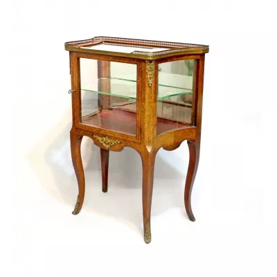 Französische Antike Kingwood Vitrine 19. Jh