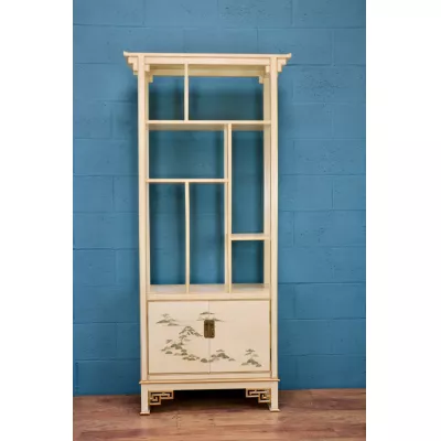 Feine Antike Englische Edwardianische Chinoiserie Vitrine ca. 1900