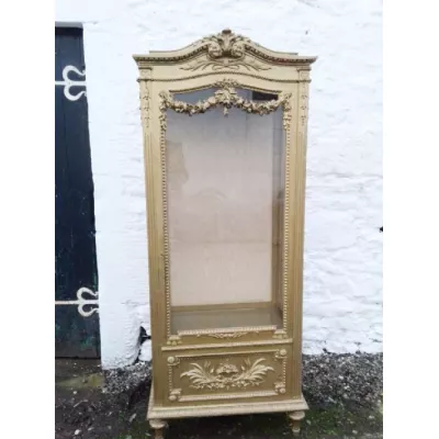 Italienische Antike Verzierte Vitrine ca. 19. JH