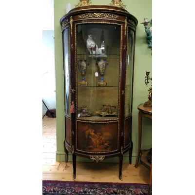 Französisiche Antike Vernis Martin Vitrine ca. 1870