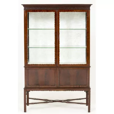 Antike Englische Mahagoni Vitrine ca. 1900