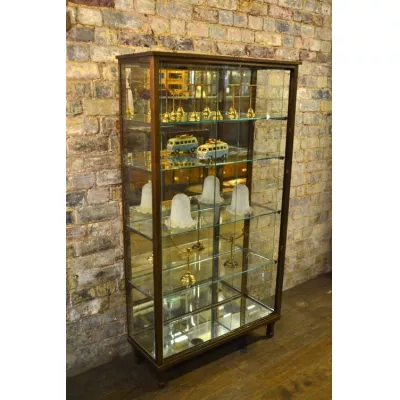 Antike Französisiche Bronze Vitrine ca. 1920