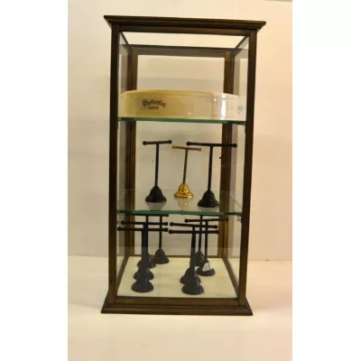 Original Antike Englische Messing Vitrine ca. 1920
