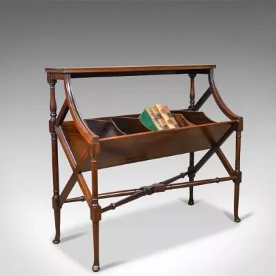 Antikes Englisches Viktorianisches Mahagoni Bücherregal ca. 1880