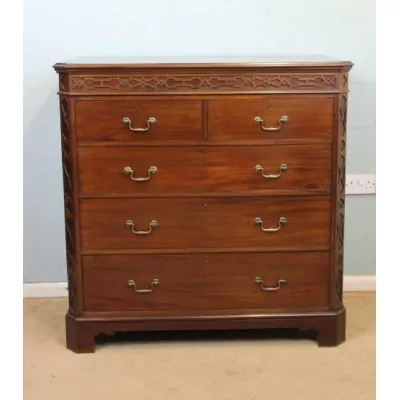 Englische Antike Chippendale-Stil Mahagoni Kommode ca. 1910
