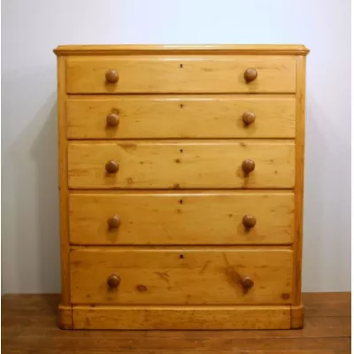 Original Antike Englische Viktorianische Kiefern Kommode ca. 1880