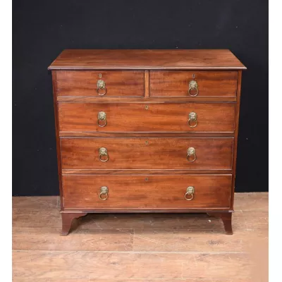 Original Antike Englische George III. Mahagoni Kommode ca. 1780 