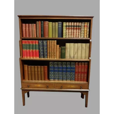 Englisches Antikes Mahagoni Bücherregal ca. 1920
