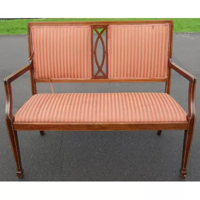 Englisches Edwardianischen Intarsien Mahagoni Sofa  ca. 1900