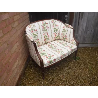 Edwardianisches Antikes Englisches Sofa Sessel ca. 1900