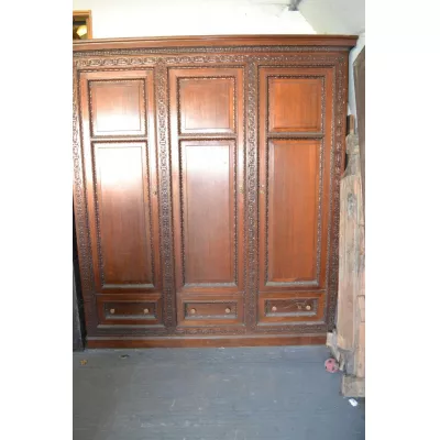 Kontinentales Antikes Mahagoni Bücherregal ca. 1920