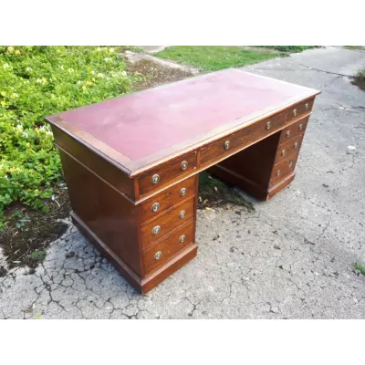 Eichen Schreibtisch Englisch original antik ca 1890