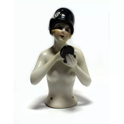 Art Deco Antike Englische "Flapper" Frauen Figur ca. 1930