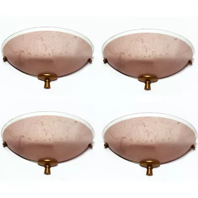 Antikes Englisches Set von 4 Art-Deco Wandleuchte ca. 1930