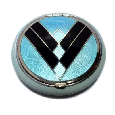Art Deco Amerikanische Antike Art Deco Puderdosen ca. 1930
