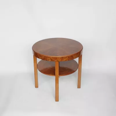 Antiker Art Deco Beistelltisch Massivholz Nussbaum englisch ca 1930