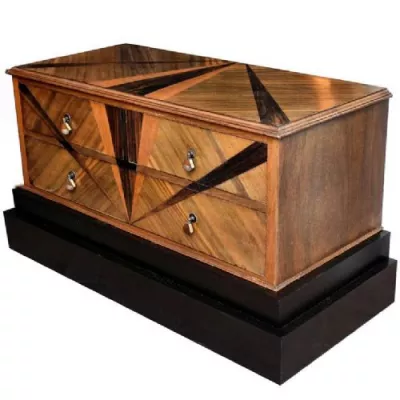 Antike Art Deco Kommode Mahagoni englisch ca 1930