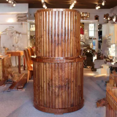 Antiker Art Deco Nussbaum Cocktailschrank englisch 1930