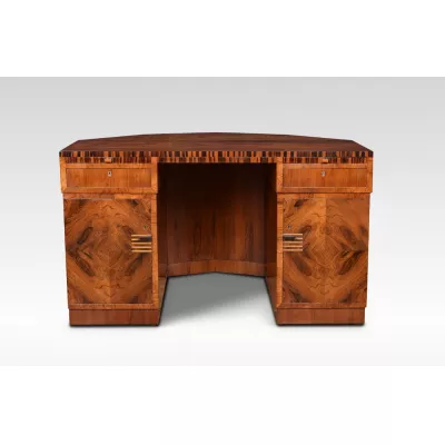 Antiker Art Deco Palisander Schreibtisch ca 1920