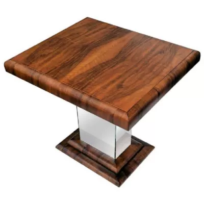 Antiker Art Deco Beistelltisch Sofatisch Nussbaum englisch ca 1930