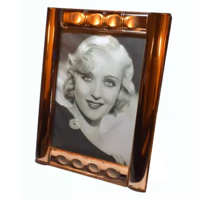 Englischer antiker Art Deco Spiegelglas Bilderrahmen ca 1930
