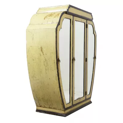 Shanghai Antiker Art deco lackierter Kleiderschrank ca. 1920