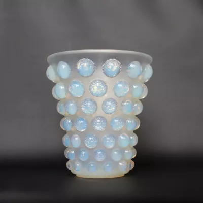 Französische Antike René Lalique Bammako Vase ca. 1930