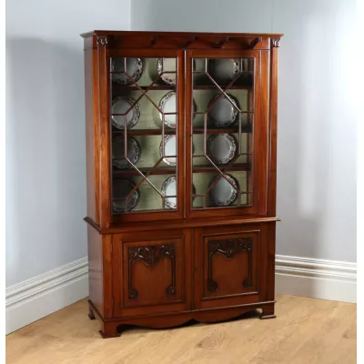 Viktorianischer Antiker Englischer Bücherschrank von James schoolbred & co. ca. 1890