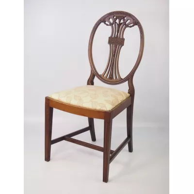 Edwardianischer Mahagoni Esszimmerstuhl original antik ca 1890