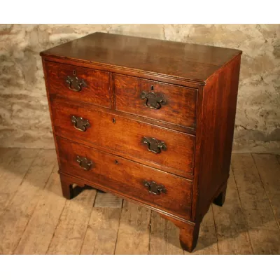 Antike Englische Eichen Kommode ca. 19. Jh.