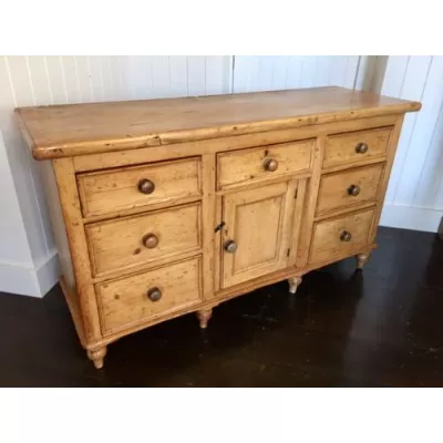 Antikes Massivholz Sideboard Kiefer original 19. Jh
