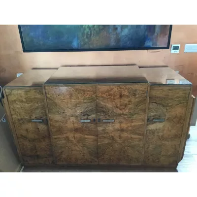 Antikes englisches Art Deco Sideboard Nussbaum ca 1930
