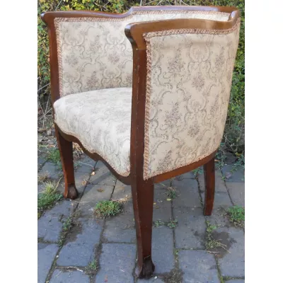 Edwardianischer Englischer Antiker Mahagoni Sessel ca. 1900