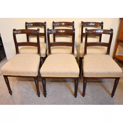 Regency Antike Englische Mahagoni Esszimmerstühle ca. 1820