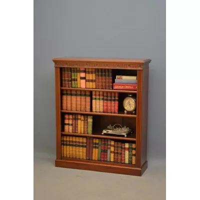 Edwardianisches Englisches Antikes Mahagoni Bücherregal ca. 1910
