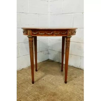 Antiker Nussbaum Mahagoni Beistelltisch original italienisch ca 1920